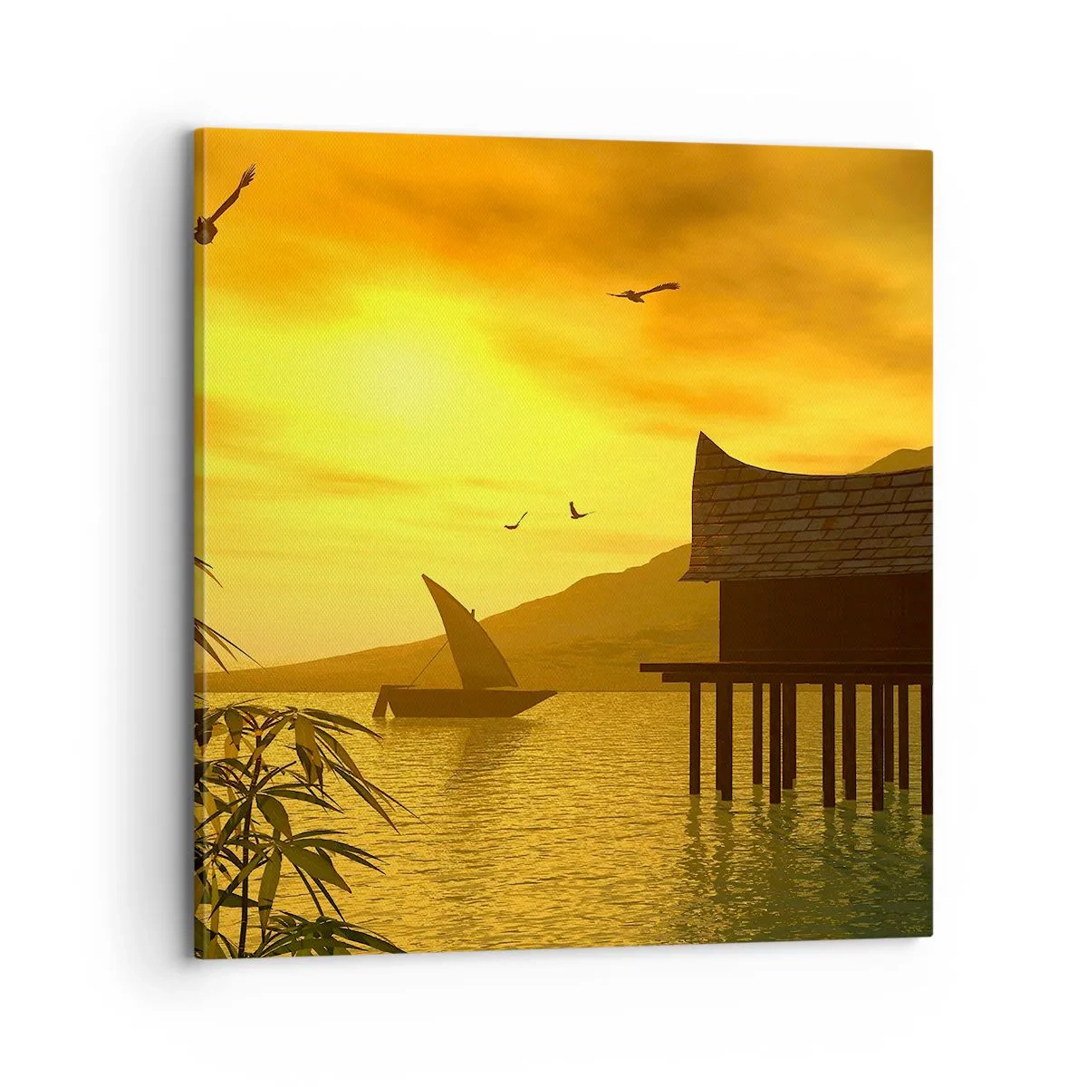 Quadro em tela - A desejada paz - 70x70 cm