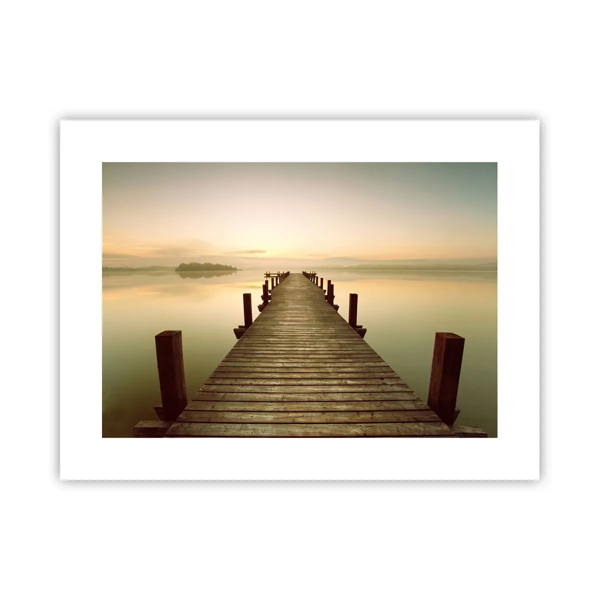 Pôster - Antes do amanhecer, nascer do sol, luz - 40x30 cm