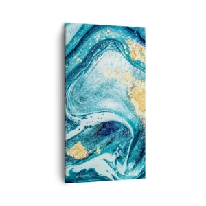 Quadro em tela - Redemoinho azul - 45x80 cm