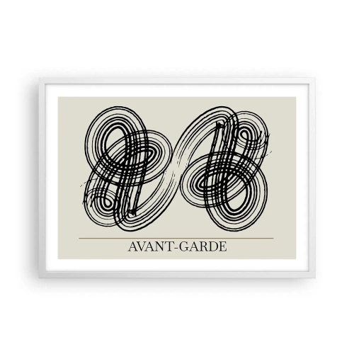 Pôster em moldura branca - Saiu espontaneamente - 70x50 cm