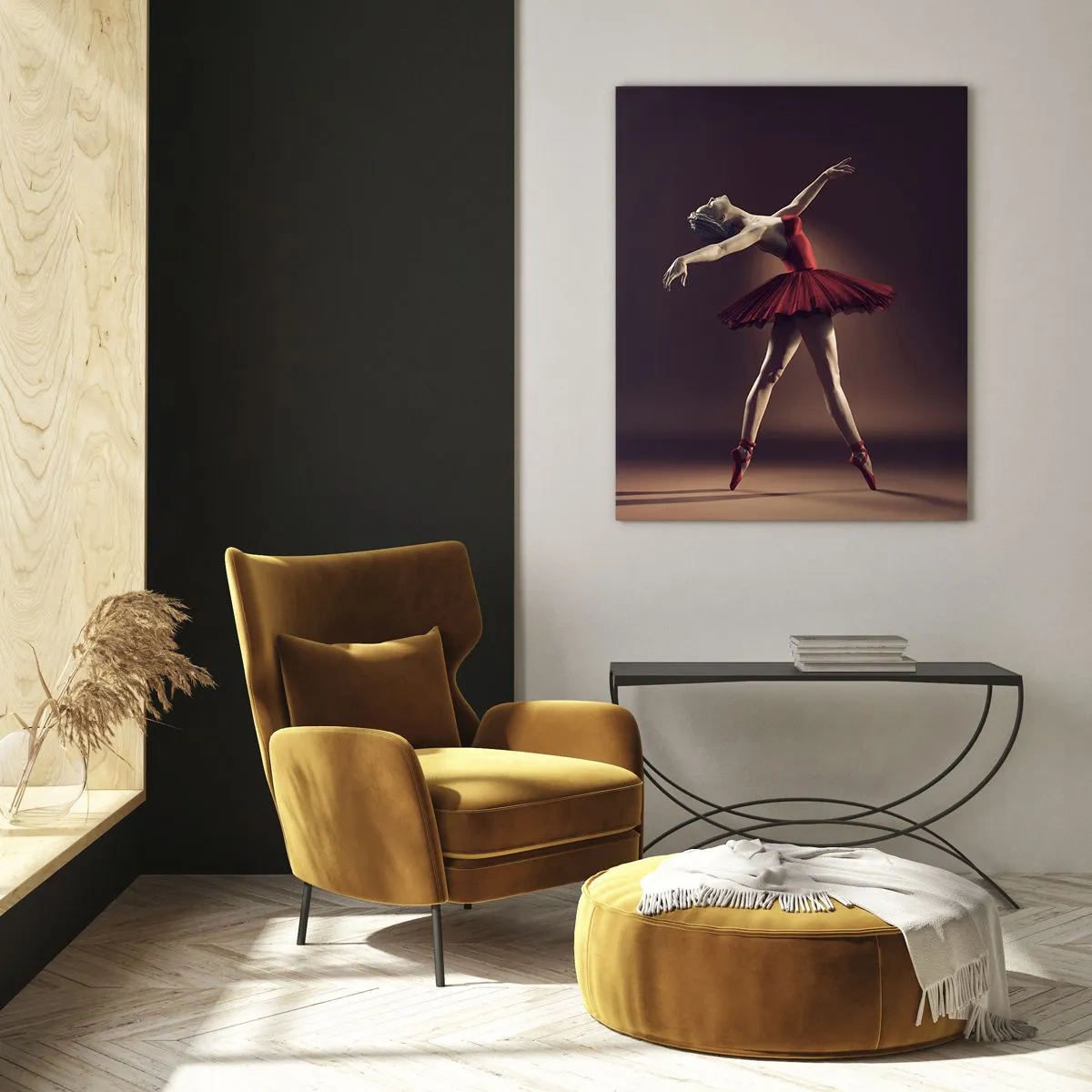 Quadro em vidro - Prima ballerina - 70x100 cm