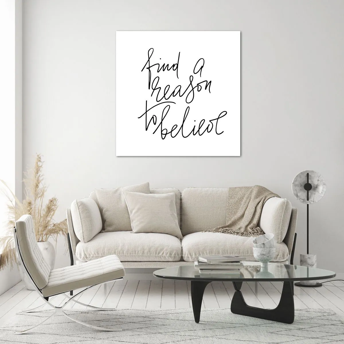 Quadro em vidro - É possível - 70x70 cm