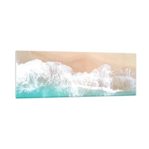 Quadro em vidro - Toque carinhoso - 90x30 cm