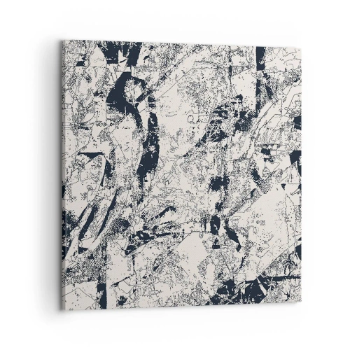 Quadro em tela - Interpenetração de opostos - 60x60 cm