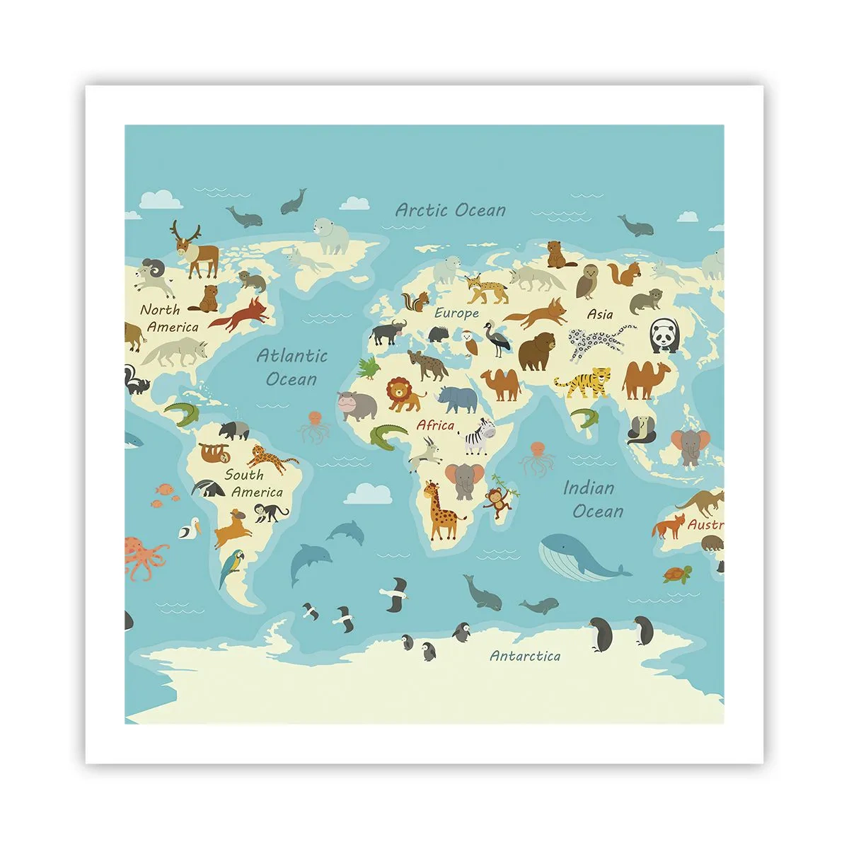 Pôster - Bons vizinhos - 60x60 cm