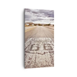 Quadro em tela - Mother Road - uma lenda americana - 55x100 cm