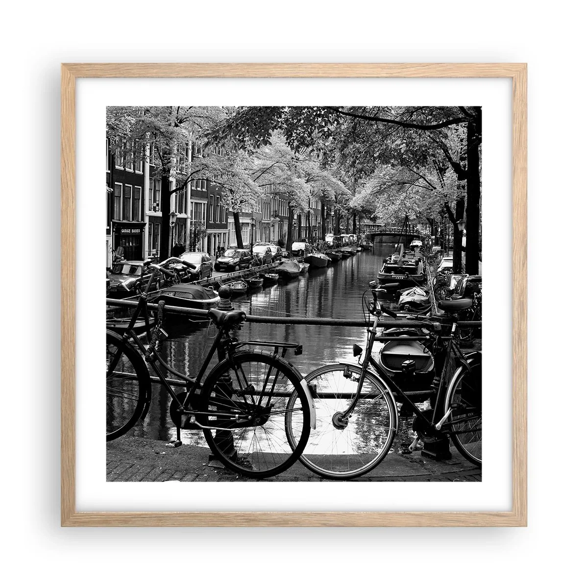 Pôster com moldura de carvalho claro - Vista muito holandesa - 50x50 cm