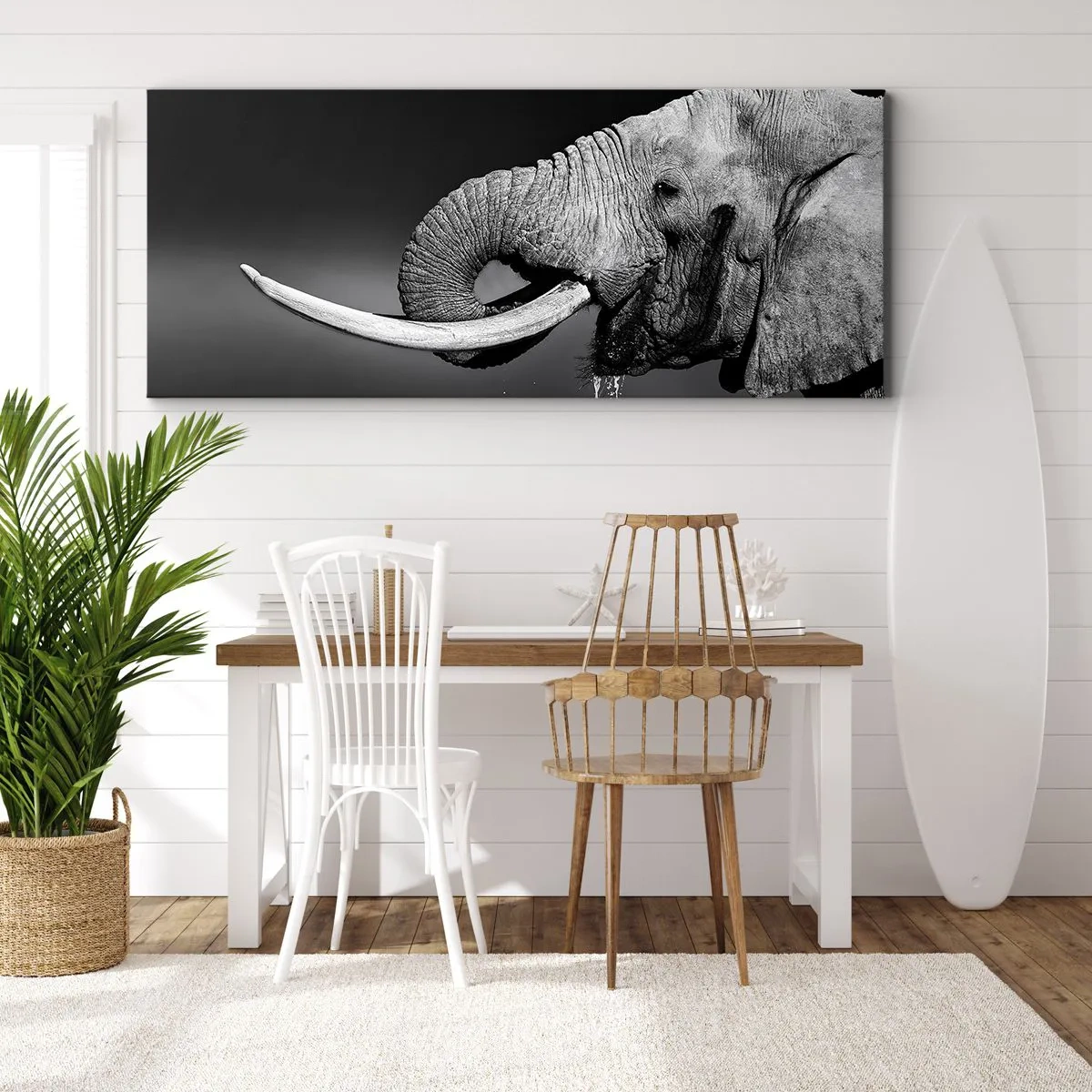 Quadro em tela - Sim, agora está tudo bem - 140x50 cm