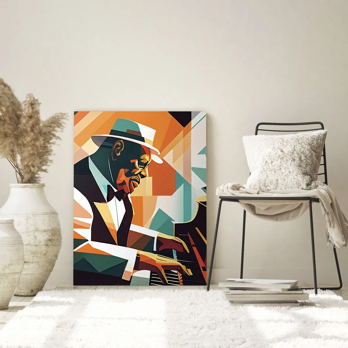 Quadro em vidro - Todo aquele jazz - 50x70 cm