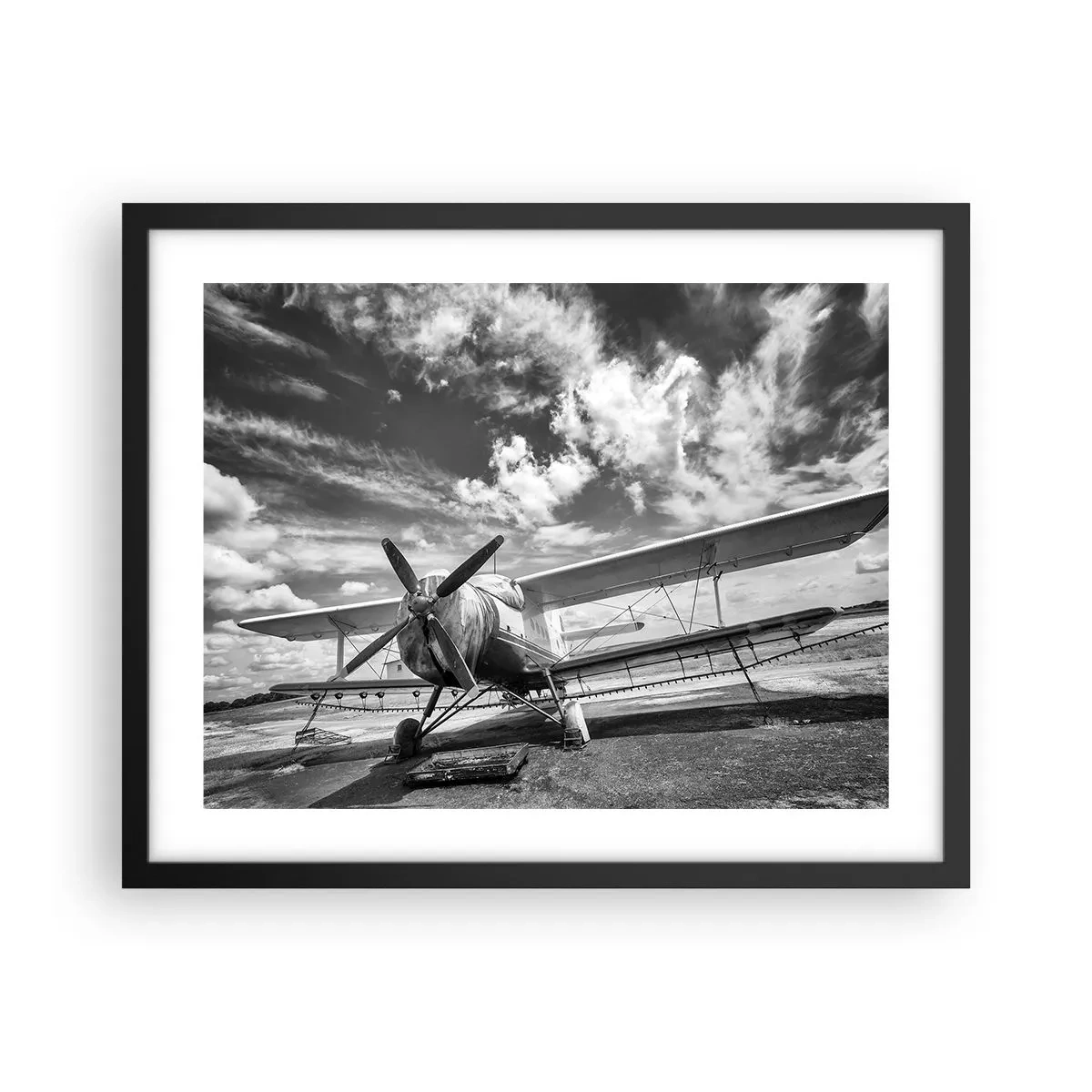 Pôster com moldura preta - Mal posso esperar! - 50x40 cm