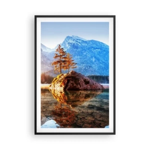 Pôster com moldura preta - A natureza sob uma nova luz - 61x91 cm