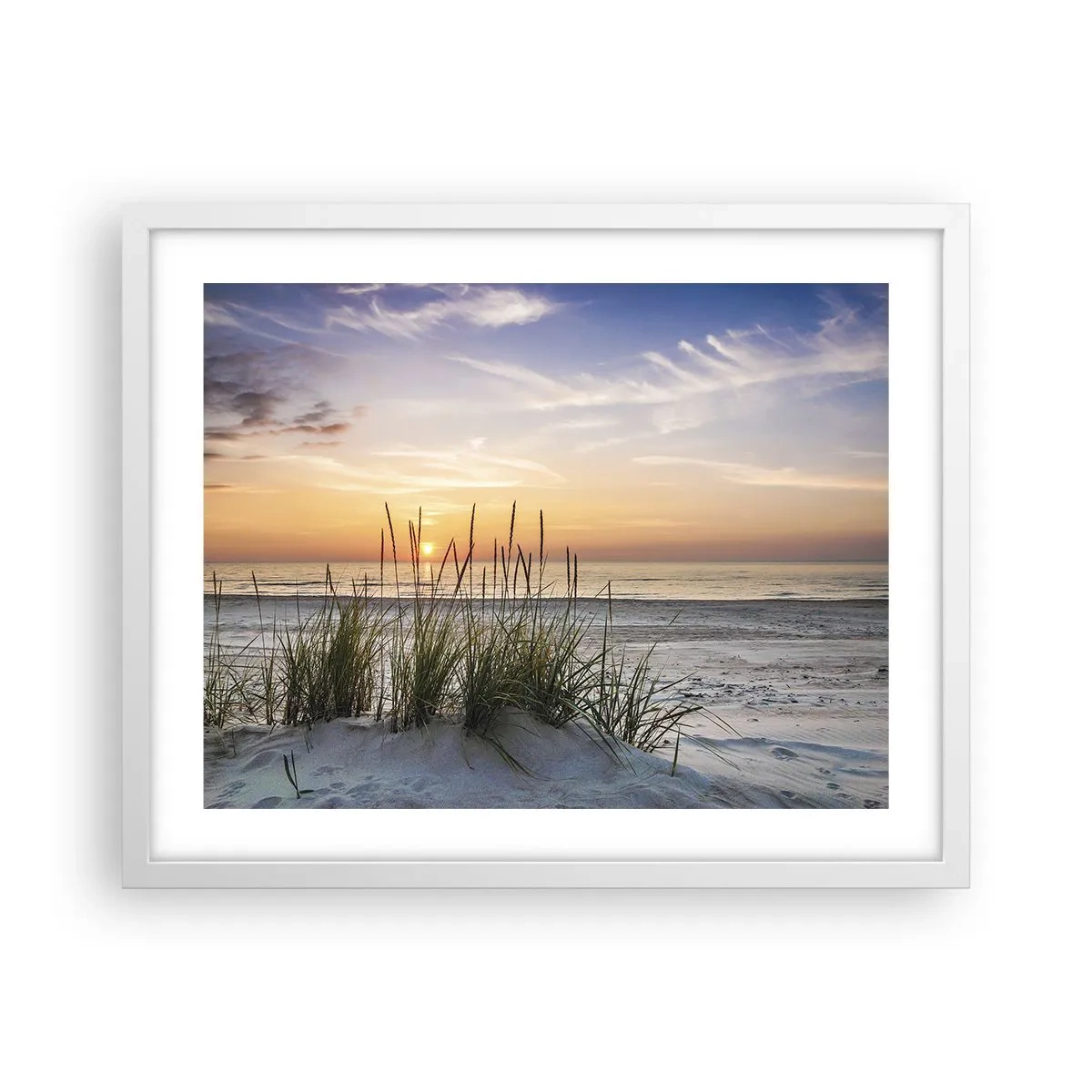 Pôster em moldura branca - Olhe, pense, sinta - 50x40 cm