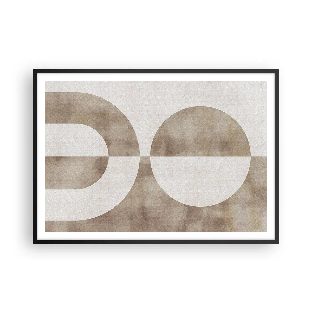 Pôster com moldura preta - Semelhanças e diferenças - 100x70 cm