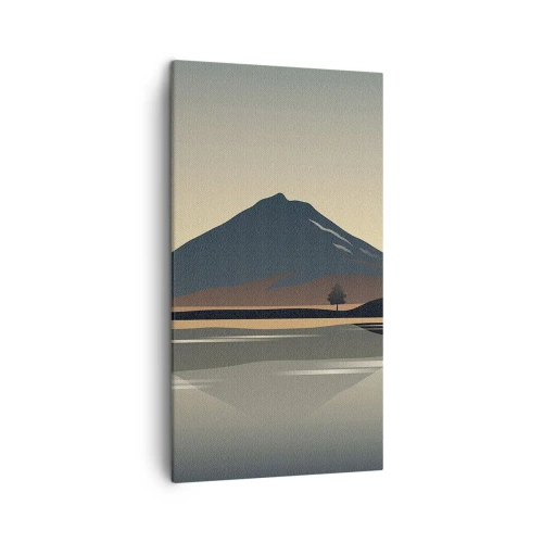Quadro em tela - Reflexo de espelho - 45x80 cm