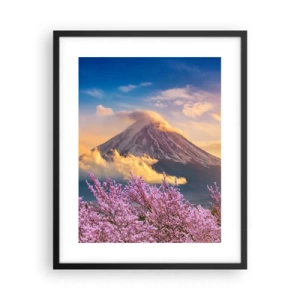 Pôster com moldura preta - Santidade japonesa - 40x50 cm