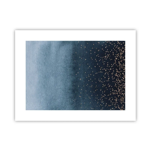 Pôster - Composição – fases azuis - 40x30 cm