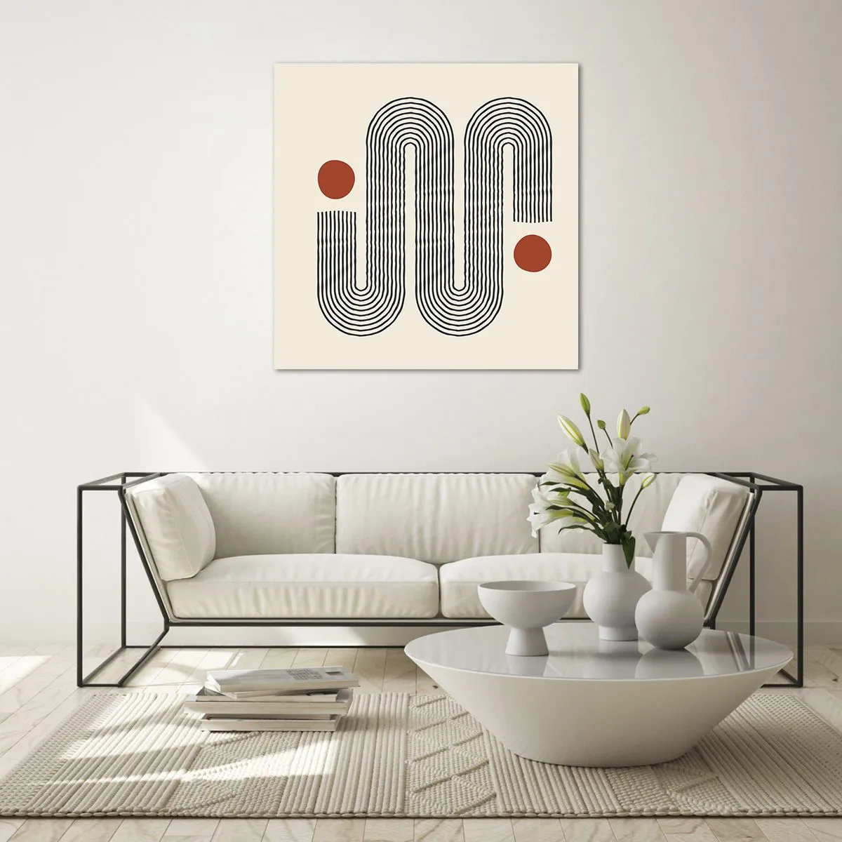 Quadro em vidro - Do início ao fim - 70x70 cm