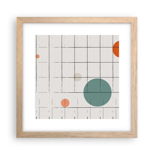 Pôster com moldura de carvalho claro - Encurralado. Nós ou eles? - 30x30 cm