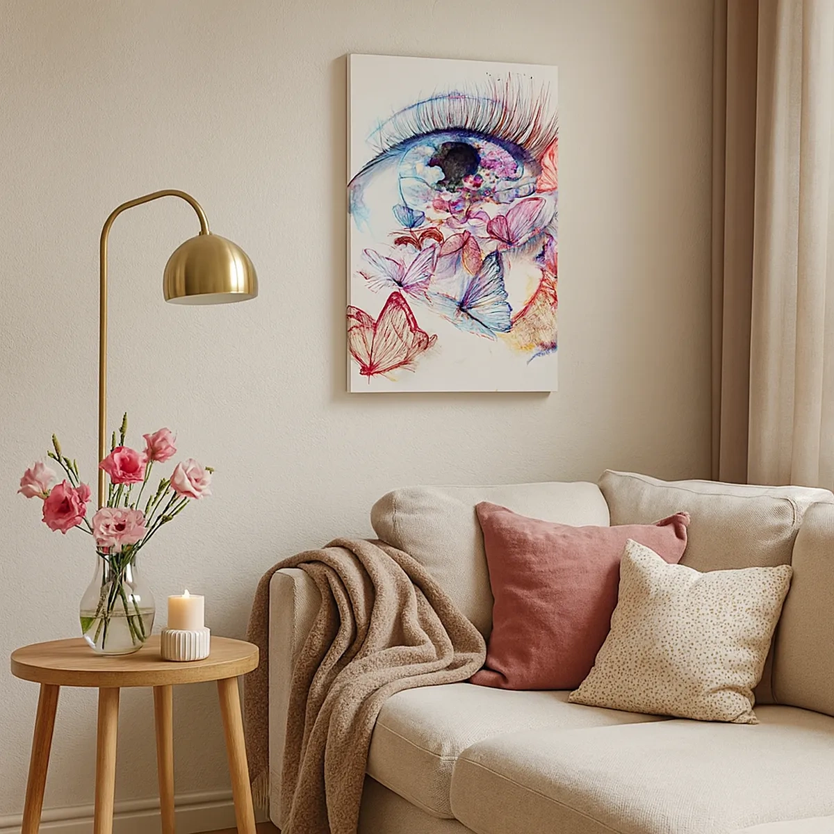 Quadro em tela - Olhos de conto de fadas - 50x70 cm