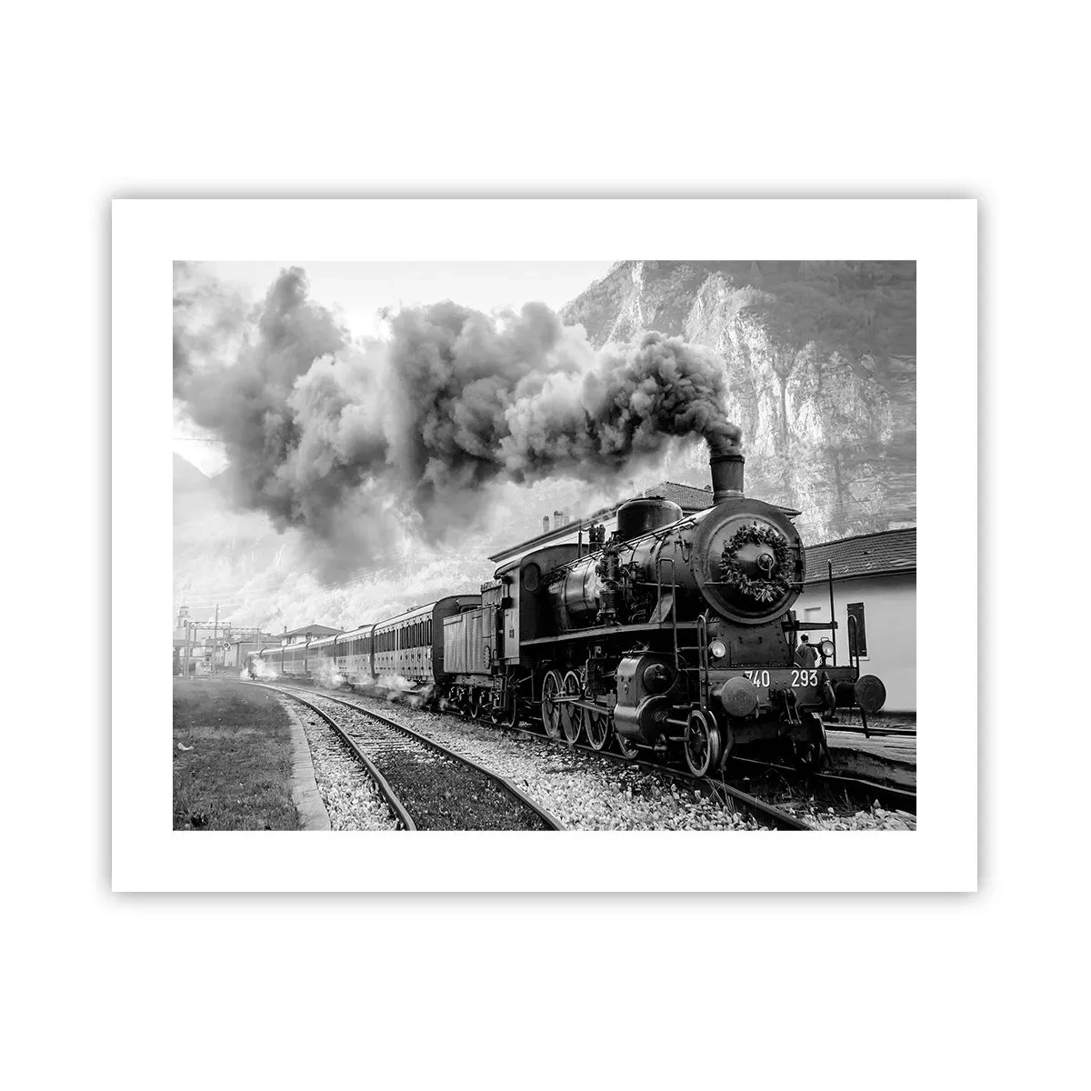 Pôster - À espera na estação... - 50x40 cm
