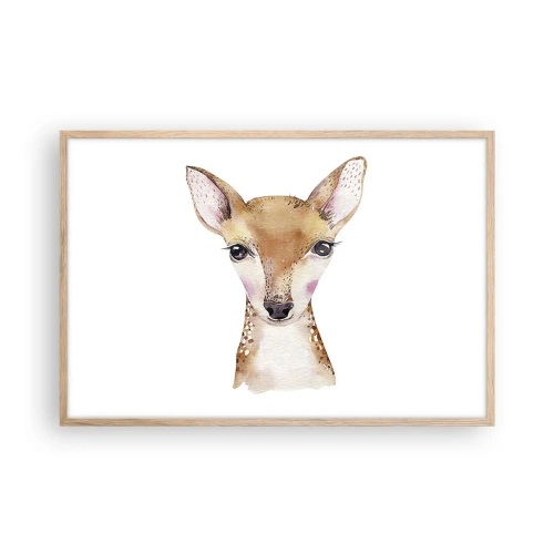 Pôster com moldura de carvalho claro - A Natureza da Inocência - 91x61 cm