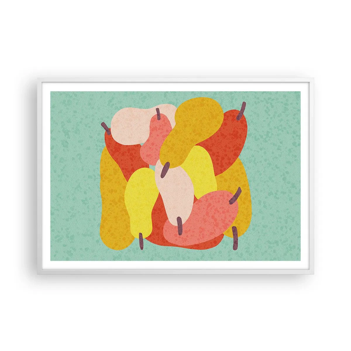 Pôster em moldura branca - Experimente o sol de verão - 100x70 cm