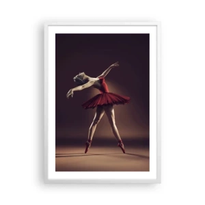Pôster em moldura branca - Prima ballerina - 50x70 cm