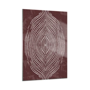 Quadro em vidro - O espaço fala - 50x70 cm