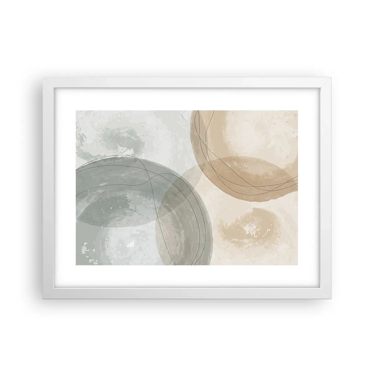 Pôster em moldura branca - Difusão de Mundos - 40x30 cm