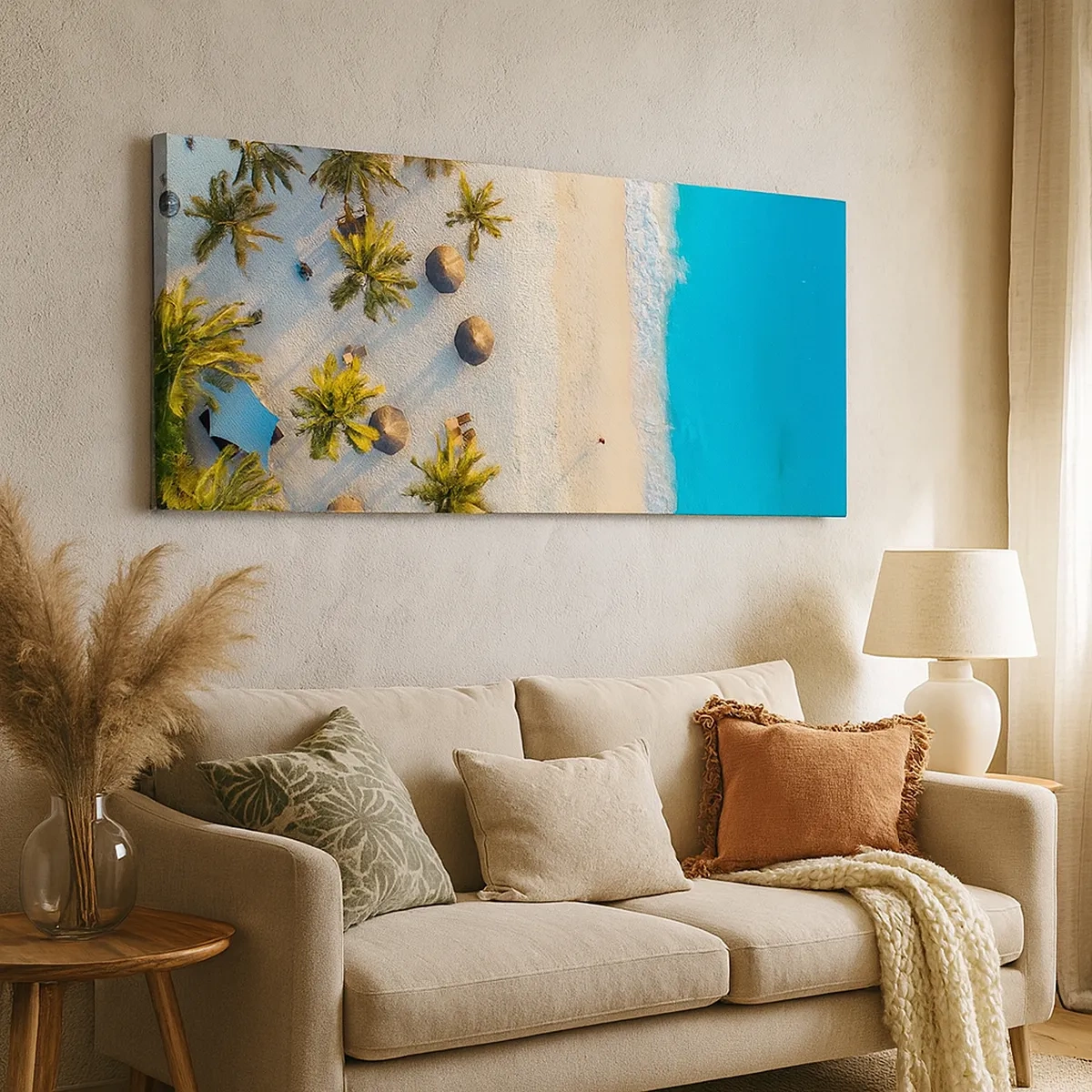 Quadro em tela - Bem vindo ao Paraíso - 30x30 cm