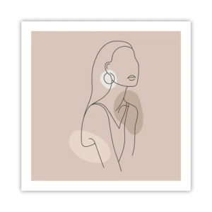 Pôster - Um ícone da feminilidade - 60x60 cm