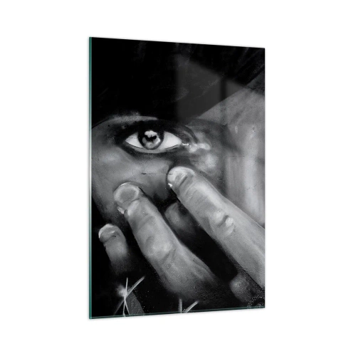 Quadro em vidro - Não vou dizer quem pintou - 50x70 cm