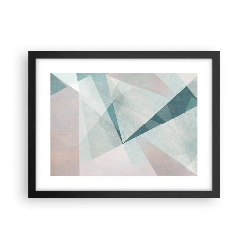 Pôster com moldura preta - Calmo, embora dinâmico - 40x30 cm