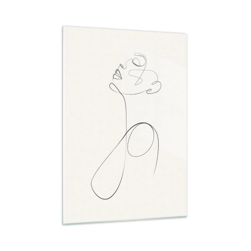 Quadro em vidro - Enrolada em sonhos - 50x70 cm