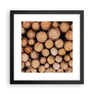 Pôster com moldura preta - Um novo começo - 30x30 cm