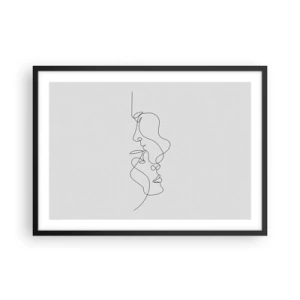 Pôster com moldura preta - O calor dos desejos amargos - 70x50 cm