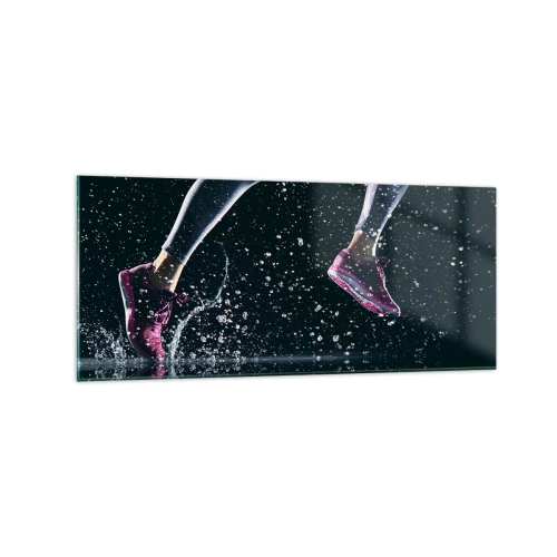 Quadro em vidro - Quanta força nas pernas - 120x50 cm