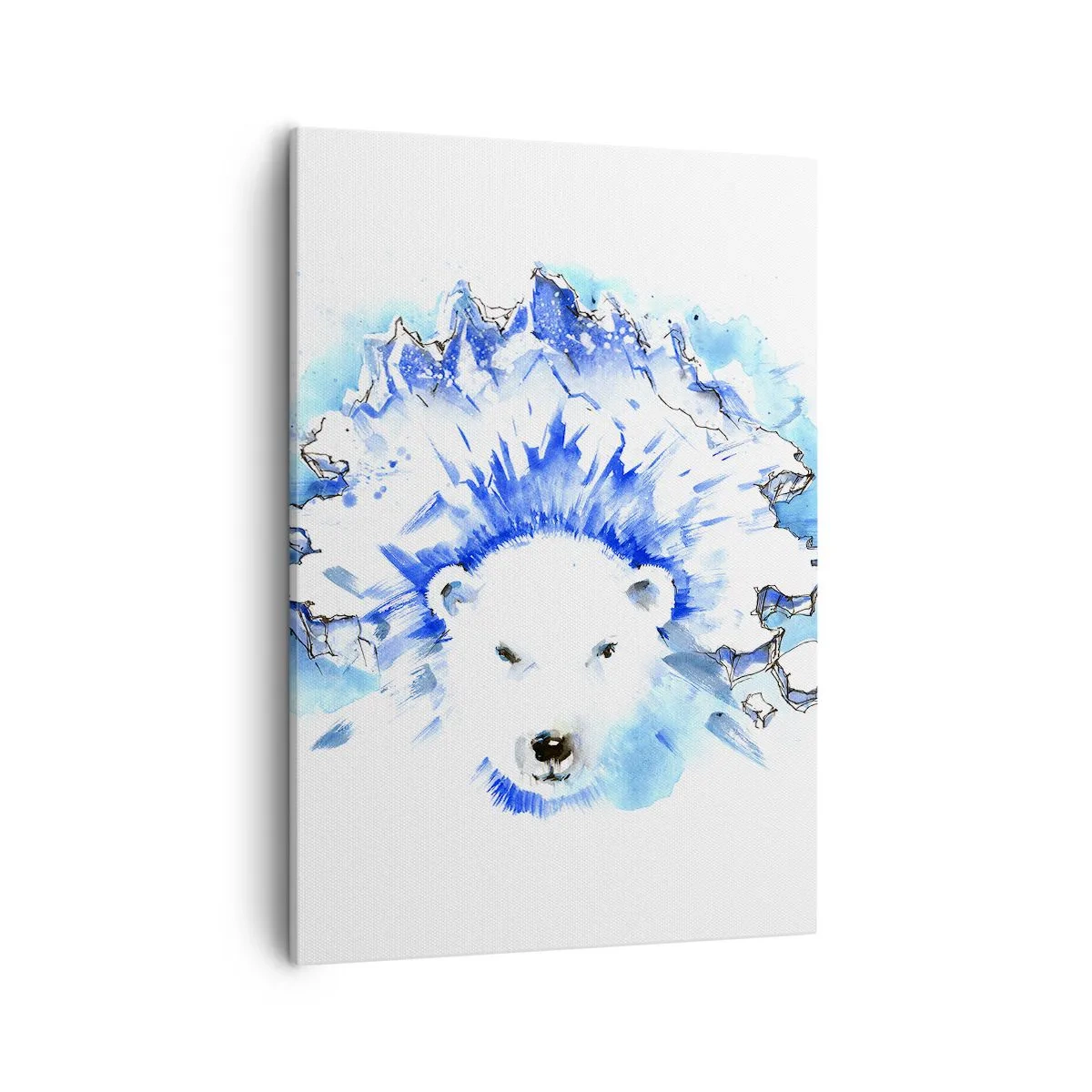 Quadro em tela - O Rei do Ártico em uma coroa de gelo - 50x70 cm