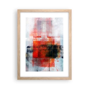 Pôster com moldura de carvalho claro - A composição brilha - 30x40 cm