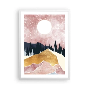 Pôster em moldura branca - Ronda Noturna - 50x70 cm