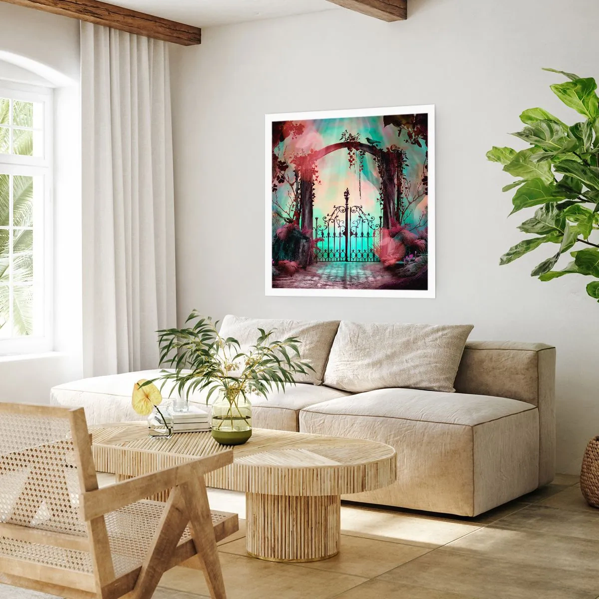 Pôster - Jardim secreto - 30x30 cm