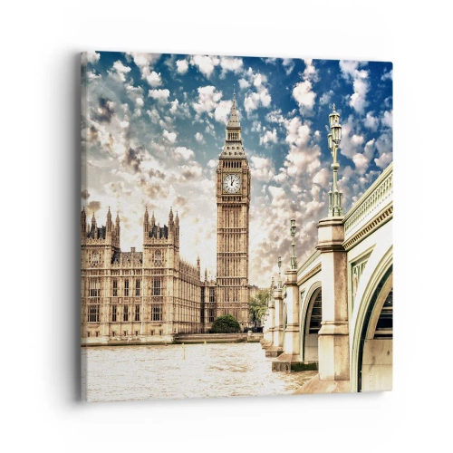 Quadro em tela - Nuvens emplumadas sobre o Tamisa - 40x40 cm