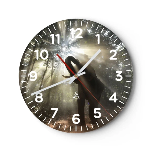 Relógio de parede - Relógio em vidro - Sob a estrela da sorte - 40x40 cm