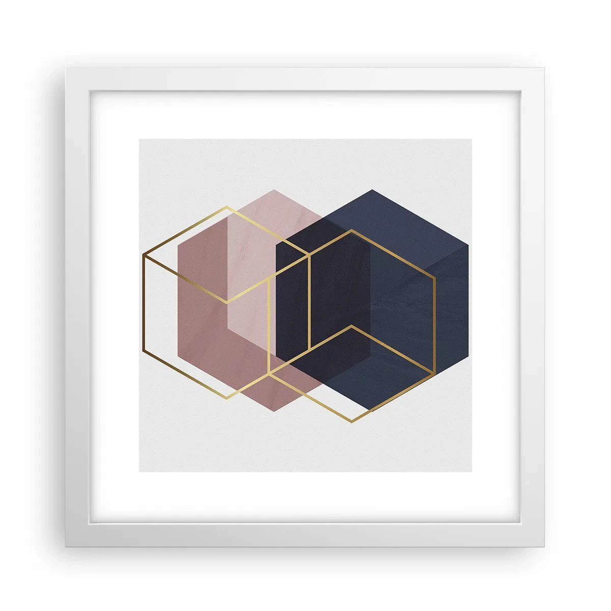 Pôster em moldura branca - O poder da simplicidade - 30x30 cm