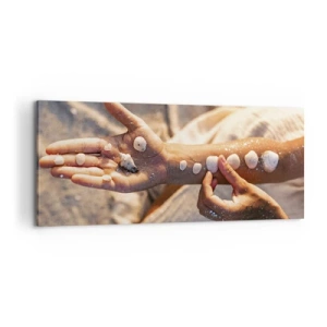 Quadro em tela - Beleza na ponta dos dedos - 100x40 cm