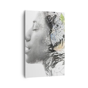 Quadro em tela - Imersa na natureza - 80x120 cm