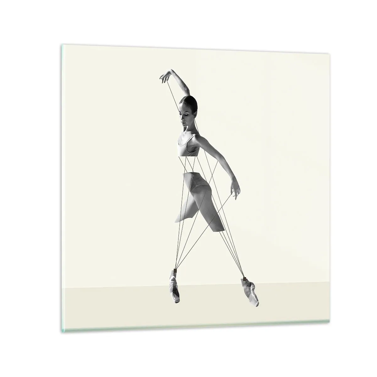 Quadro em vidro - No teatro do mundo - 30x30 cm