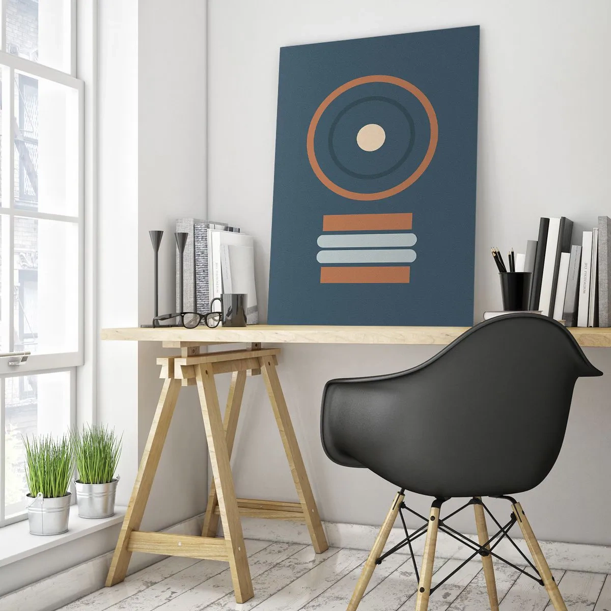Quadro em vidro - A essência da questão - 50x70 cm