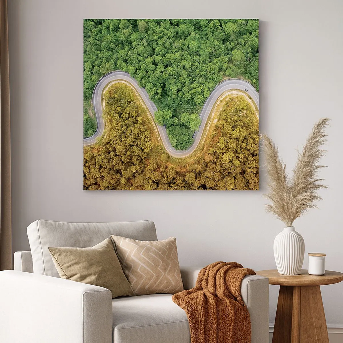 Quadro em tela - Fronteiras e descobertas - 30x30 cm