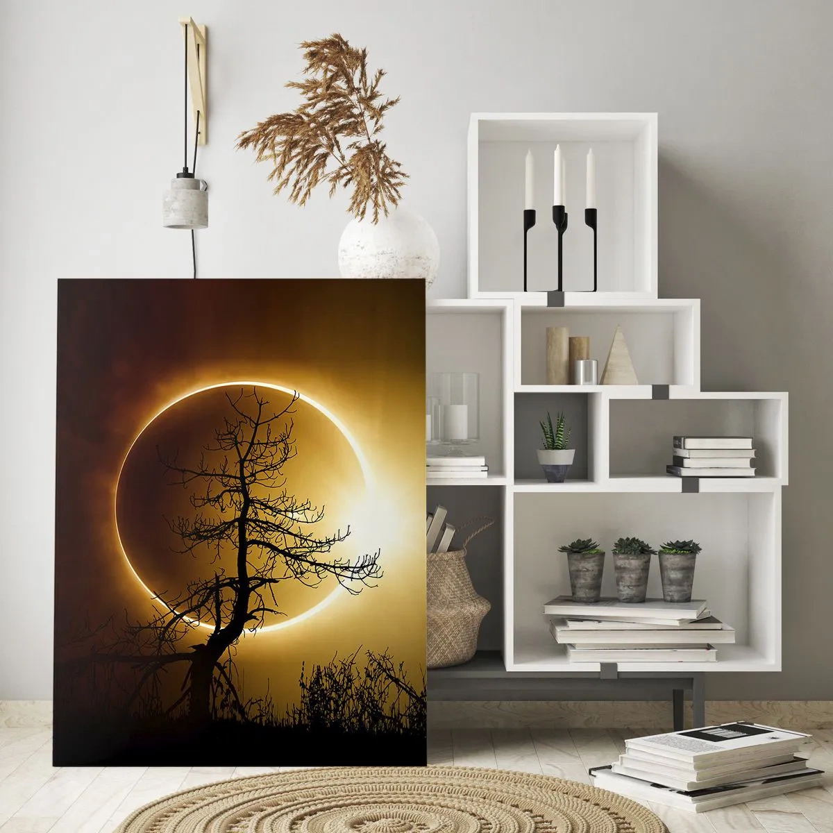 Quadro em vidro - Eclipse total - 70x100 cm